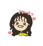 もじゃボーイのガールフレンド（個別スタンプ：4）