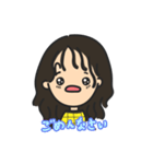もじゃボーイのガールフレンド（個別スタンプ：5）