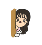 もじゃボーイのガールフレンド（個別スタンプ：6）