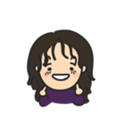 もじゃボーイのガールフレンド（個別スタンプ：16）