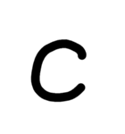 英語スタンプ大文字（個別スタンプ：3）