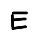 英語スタンプ大文字（個別スタンプ：5）