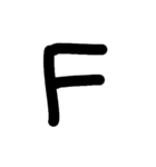 英語スタンプ大文字（個別スタンプ：6）