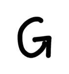 英語スタンプ大文字（個別スタンプ：7）
