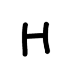 英語スタンプ大文字（個別スタンプ：8）