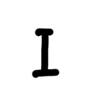 英語スタンプ大文字（個別スタンプ：9）