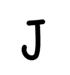 英語スタンプ大文字（個別スタンプ：10）