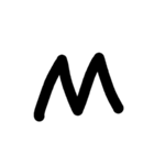 英語スタンプ大文字（個別スタンプ：13）