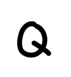 英語スタンプ大文字（個別スタンプ：17）