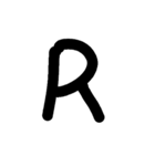 英語スタンプ大文字（個別スタンプ：18）