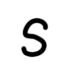 英語スタンプ大文字（個別スタンプ：19）