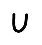 英語スタンプ大文字（個別スタンプ：21）