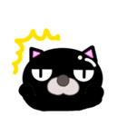 ツヤ猫☆黒ネコ（個別スタンプ：25）