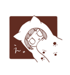 お布団猫しょうじょ（個別スタンプ：3）