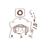 お布団猫しょうじょ（個別スタンプ：7）