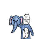 掲げるおじさん（個別スタンプ：33）