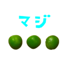 グリーンピース 手書き風文字（個別スタンプ：25）