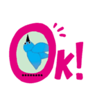 青い鳥キチ カスタムスタンプ（個別スタンプ：7）