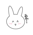 やる気のないうさぎ〜ふぇいす編〜（個別スタンプ：2）