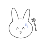 やる気のないうさぎ〜ふぇいす編〜（個別スタンプ：6）