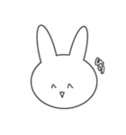 やる気のないうさぎ〜ふぇいす編〜（個別スタンプ：7）