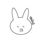 やる気のないうさぎ〜ふぇいす編〜（個別スタンプ：8）