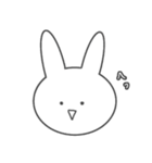 やる気のないうさぎ〜ふぇいす編〜（個別スタンプ：10）