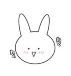 やる気のないうさぎ〜ふぇいす編〜（個別スタンプ：11）