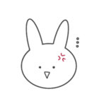 やる気のないうさぎ〜ふぇいす編〜（個別スタンプ：14）