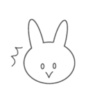 やる気のないうさぎ〜ふぇいす編〜（個別スタンプ：17）