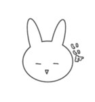 やる気のないうさぎ〜ふぇいす編〜（個別スタンプ：21）