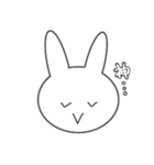 やる気のないうさぎ〜ふぇいす編〜（個別スタンプ：39）