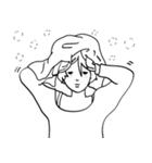 ハンサムショートの女の子（個別スタンプ：11）