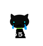 ぼっちなブラックな猫（個別スタンプ：6）