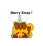こりすまる冬バージョン（個別スタンプ：1）