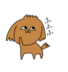 様々な茶色いトイプードル（個別スタンプ：8）