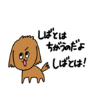 様々な茶色いトイプードル（個別スタンプ：9）