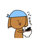 様々な茶色いトイプードル（個別スタンプ：18）
