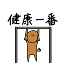 様々な茶色いトイプードル（個別スタンプ：21）