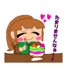 ポニテちゃんスタンプ ボリューム1（個別スタンプ：7）