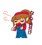 ポニテちゃんスタンプ ボリューム1（個別スタンプ：9）