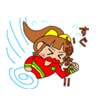 ポニテちゃんスタンプ ボリューム1（個別スタンプ：14）