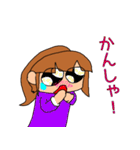 ポニテちゃんスタンプ ボリューム1（個別スタンプ：20）