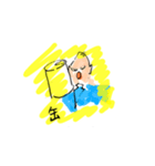 ヘロシひっくり返る（個別スタンプ：3）