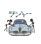 くるまをみがくひと（50’s欧州車2）（個別スタンプ：2）