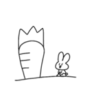 感情をなくしたうさぎ（個別スタンプ：5）