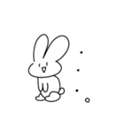 感情をなくしたうさぎ（個別スタンプ：10）