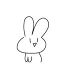 感情をなくしたうさぎ（個別スタンプ：15）