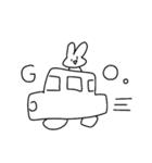 感情をなくしたうさぎ（個別スタンプ：17）