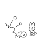 感情をなくしたうさぎ（個別スタンプ：19）